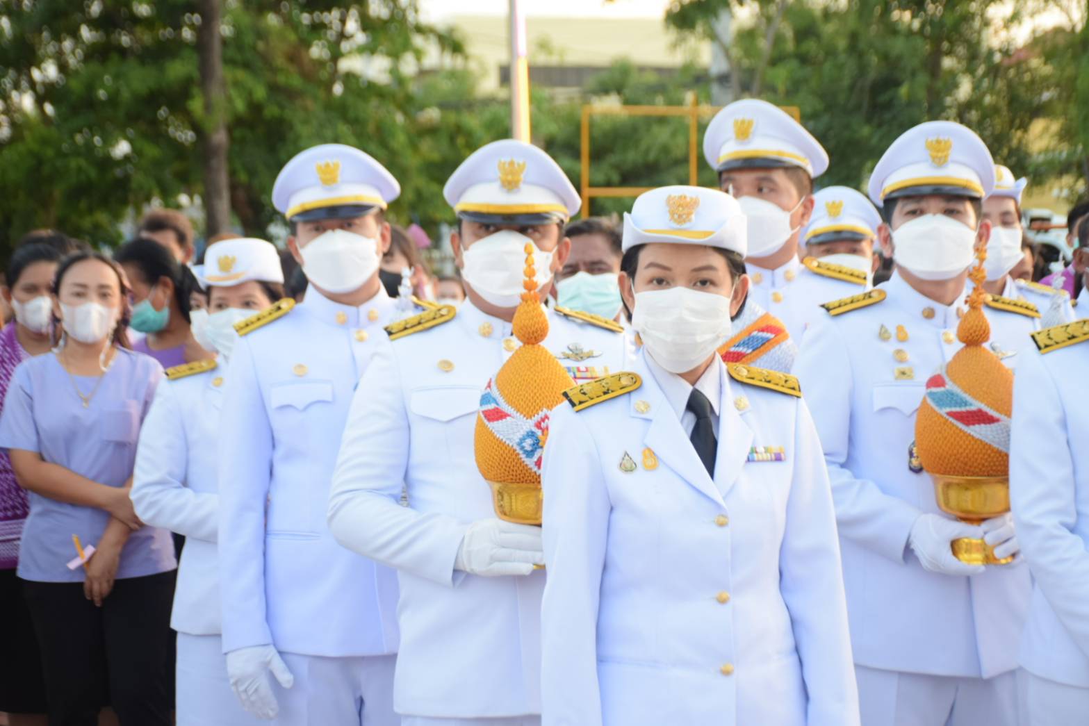 พิธีถวายเครื่องราชสักการะ วางพานพุ่ม และพิธีจุดเทียนชัยถวายพระพรชัยมงคล ๓ มิ.ย.๒๕๖๖